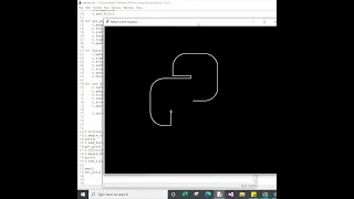 how to draw python logo using turtle graphic