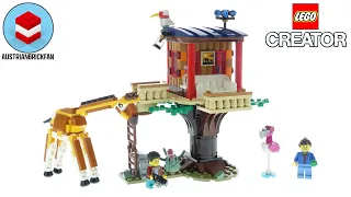Lego Creator 31116 Safari Wildlife Tree House - Lego Speed Build Review