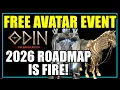 Lagu FREE avatar \u0026 mount + 2026 ROADMAP | Odin Valhalla Rising, top tier avatars for all.