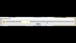 Cannot Save the Attachments in Outlook 2016 2013 2010 It Fixed