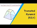 3D Shape Properties Faces Edges Vertices Of A Truncated Square Based Pyramid
