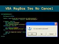 How to use MsgBox Yes No Cancel in Excel VBA