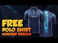 FREE POLO SHIRT MOCKUP TUTORIAL for Beginners Free PSD Included