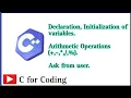 Declaration - Initialization