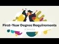 First-Year Degree Requirements