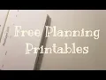 4 Free Printables for Planning Tracking and more