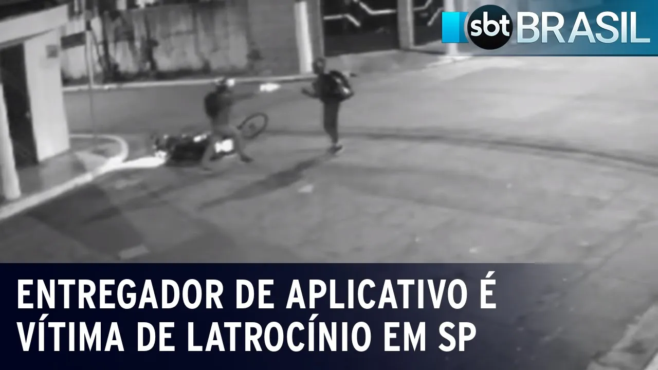 Entregador de aplicativo é vítima de latrocínio em São Paulo | SBT Brasil (15/07/23)