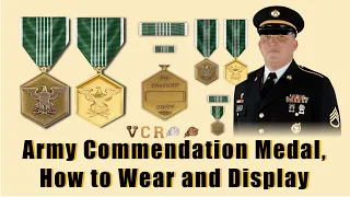 Army Commendation Medal ARCOM Commendation Medal devices Miniature Commendation Medal and Ribbon