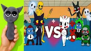 React to Ultimate Animation Battles Compilation Roblox Animal Hospital VS SpiderMan VS LongHorse