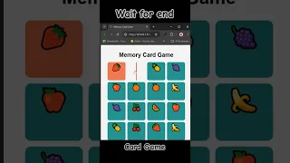 Building a Memory Card Game with HTML CSS JavaScript