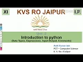 Unit-2 Introduction to Python Data types Expression Debugging Comments