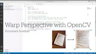 Warp Perspective with OpenCV Document Scanner Python Image Processing Tutorial