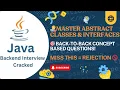 Core Java Interview Questions Abstract Classes Interfaces Explained Java Interview Prep