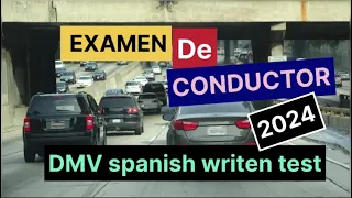 Dmv examen de conductor 2024 dmv spanish language test practice