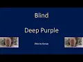 Download Lagu Deep Purple   Blind  KARAOKE
