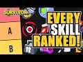BEST WORST EVO SKILLS in Survivor io Tier List