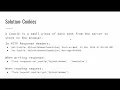 CS1520 Lecture 34 Cookies and Sessions