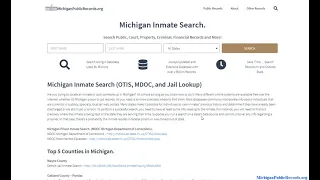 Michigan Inmate Search Lookup Prison Records Jail Rooster Free By Name