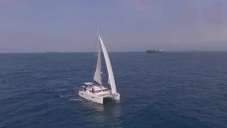 Sailing Through Panama Canal Anchorage