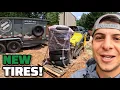 My Dump Trailer Dealer Sponsored Me With A Pallet Of Tires