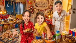 اخر يوم في رمضان  اخدناكن معنا عند بيت جدو   ريحين نجهز غراض العيد              دندنها