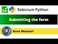 Submitting the form Selenium Python
