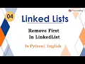 Remove First In LinkedList Module Basics Data Structures In English Python - 4
