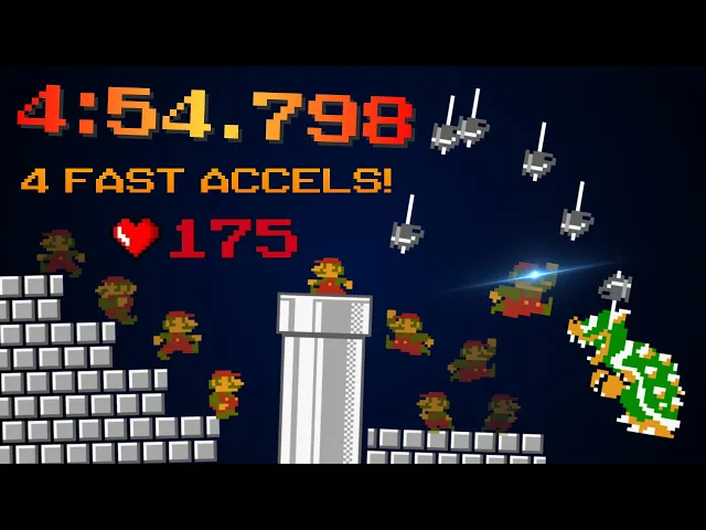 Super Mario Bros. Any% Speedrun in 4:54.798 *WR*