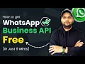 How to Get WhatsApp API for Free in Less than 5 Minutes WiseSender Embedded Signup Process