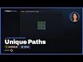 Unique Paths - LeetCode 62 2-D Grid Memo DP Python