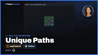 Unique Paths - LeetCode 62 2-D Grid Memo DP Python