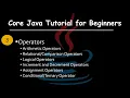 Master Java Operators Arithmetic Logical Relational More Explained Core Java For Beginners
