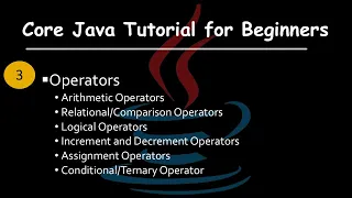 Master Java Operators Arithmetic Logical Relational More Explained Core Java For Beginners