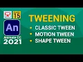 Adobe Animate CC 2021 How to create Tweening Timeline in Hindi Flash Tutorial in Hindi