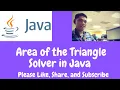 Area of the Triangle Solver in Java