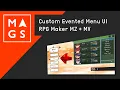 Custom Menu UI for RPG Maker MZ Custom Evented and JavaScript Menu Scene