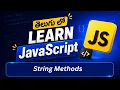 JavaScript String Methods in Telugu with Real-time Automation Examples JS Part 5