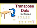 How to Transpose Data in the Knime Analytics Platform