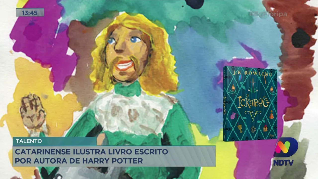Catarinense ilustra livro escrito por autora de Harry Potter