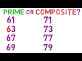 Lesson 02 Knowing the Prime Numbers Between 60 and 80 - SimpleStep Learning