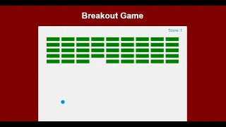 Breakout Game in Vanilla JS