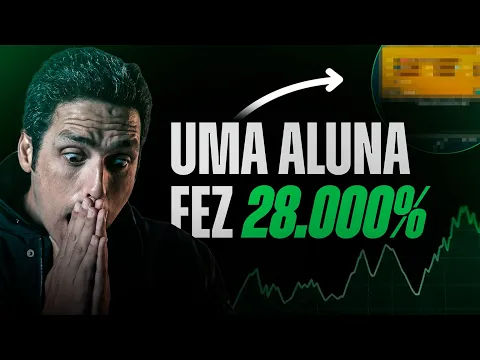 Vídeo: a trava de alta com put montada na tela, com o crédito entrando na conta