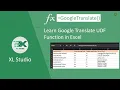 Excel VBA - Google Translate Function in Excel