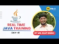 JAVA Real Time Training - Day 41 Inheritence Types of Inheritence In Java By Dilip IT Academy