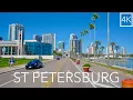 St Petersburg Florida 4K Driving Tour Downtown Coastal Drive Snell Isle Mansions