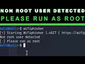 non root user detected Please run as root FIX