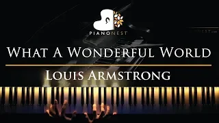 Download Louis Armstrong - What A Wonderful World - Piano Karaoke / Sing Along Cover with Lyrics MP3