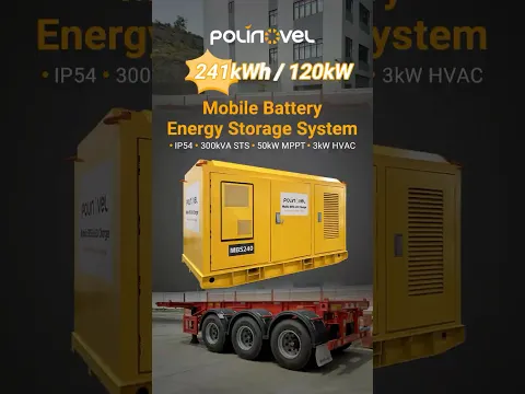 Polinovel MBS240 | 241kWh 120KW Mobile Energy Storage System