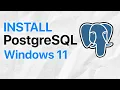 How to install PostgreSQL on Windows 11 Updated 2026