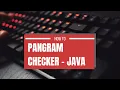How to find a Pangram - Java